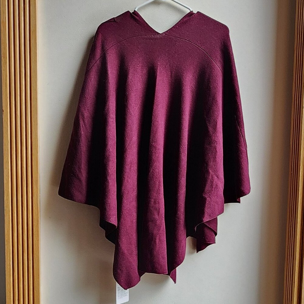NWT Puli Purple Open Cape Style Sweater One Size - Picture 15 of 15